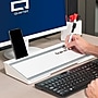 Quartet Flip-Top Glass Dry-Erase Desktop Pad, 18" x 6", White Surface (Q090F04-R)~#|#~3290FB51-D68E-43F6-BBE19DBD6034B59D_sc7