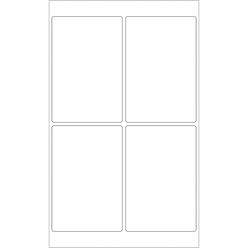 Tape Logic Laser Address Labels, 4" x 6", White, 400/Carton (LL130) image 1