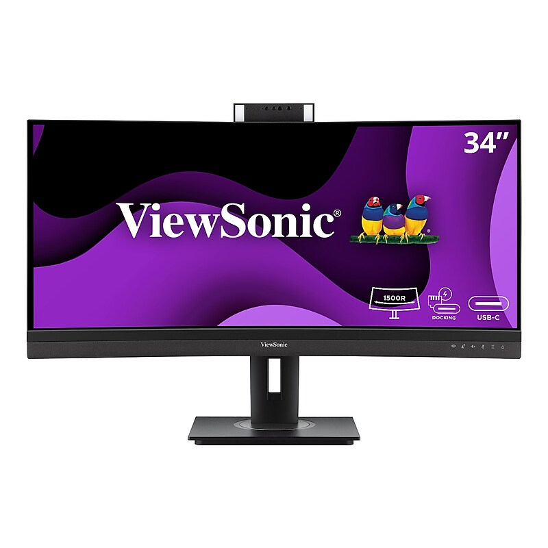 ViewSonic 34" Curved 100Hz LED Monitor, Black (VG3457CV) image 1