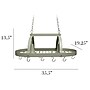 Elegant Designs Slate Gray 2 Light LED Kitchen Pot Rack with Downlights (PR1000-SLT)~#|#~3298FEF3-78BF-4CF6-91897F9E8948145A_sc7