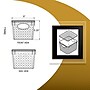 Azar Displays Diamond 6"W Tote Bin, Clear, 2/Pack (556911-2PK)~#|#~329C7844-4145-4968-90108257B9BBBE39_sc7