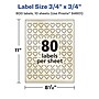 Avery Pearlized Ivory Heart Shaped Multipurpose Labels, .75" x .75", Ivory, 800/Pack (94601)~#|#~32A7B5EC-E283-486C-B0EB08C08D85D8B4_sc7