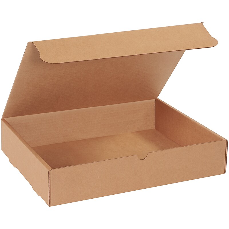 15 1/8" x 11 1/8" x 3" Literature Mailers, Kraft, 50/Bundle (M15113K) image 1
