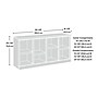 Sauder Aspen Post Console TV Stand, Screens up to 65", Prime Oak (434912)~#|#~32ADC22C-E3E3-40B6-9FAA39401FF6FB2B_sc7