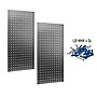 Triton Products Stainless Steel LocBoard 18" x 36" x 9/16" Square Hole Pegboards, Set of 2 (LB18-S)~#|#~32B21604-22CA-438D-95927F9DF42AAFAB_sc7