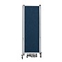 National Public Seating Robo Series 11-Panel Folding Mobile Room Divider, 72"H x 256"W, Blue Fabric (RDG6-11PT04)~#|#~32B58F00-D4D2-4331-B4AFD647D25B1B50_sc7
