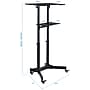 Mount-It! 24" W Portable Lectern Adjustable Aluminum Standing Podium, Black (MI-7971)~#|#~32BD7E55-D5B5-4C5D-BE92338FC813C82B_sc7