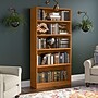 Bush Furniture Universal 72"H 5-Shelf Bookcase with Adjustable Shelves, Natural Cherry Laminated Wood (WL12467)~#|#~32BDFA09-68A3-41FC-BA277BBF8897786C_sc7