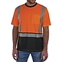 Ergodyne GloWear 8286BK High Visibility Short Sleeve Black Bottom T-Shirt, ANSI Type R Class 2, Orange, Small (22192)~#|#~32C0ADE2-A767-4C6D-AF673241C7B03A74_sc7