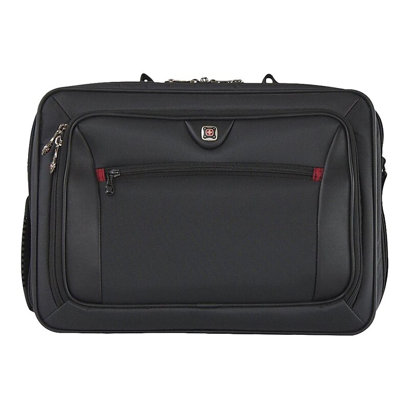 Wenger Insight 16" Nylon Laptop Bag, TSA Checkpoint Friendly, Black (27469140) image 1