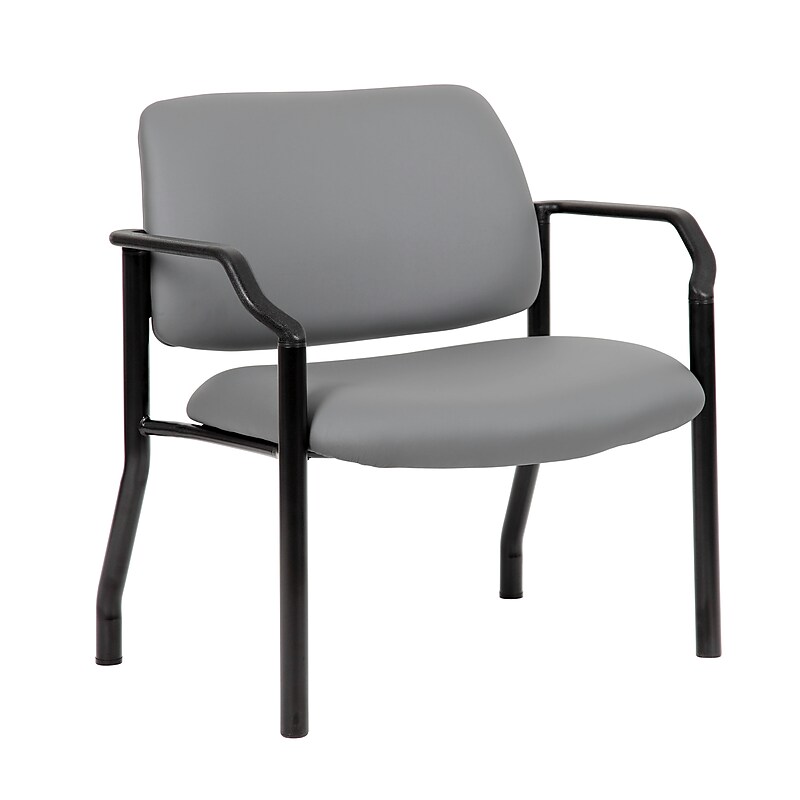 Boss Vinyl Bariatric Guest Chair, Gray (B9591AM-GY-500) image 1