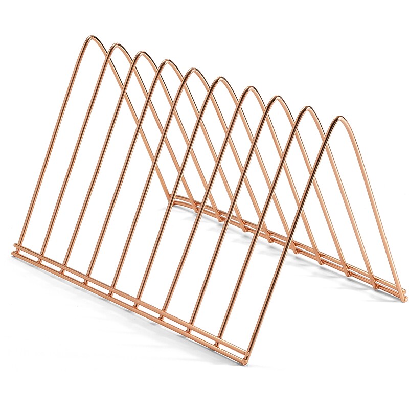 Officemate 9-Compartment Steel Triangle Wire Sorter, Rose Gold (93151) image 1