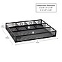 Mind Reader 6-Compartment Metal Drawer Organizer, Black, 2/Set (2DEER-BLK)~#|#~32D69D33-697C-47B0-A9A6BBAA0F86D739_sc7