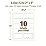 Avery EcoFriendly Laser/Inkjet Shipping Labels, 2" x 4", White, 1,000 Labels/Box (48163)~#|#~32D8638F-8EE3-4978-A61A99CFC3120B20_sc7
