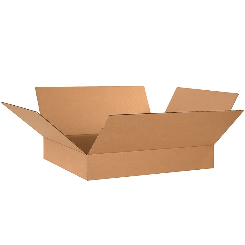 24" x 20" x 4" Shipping Boxes, 32 ECT, Brown, 20/Bundle (24204) image 1