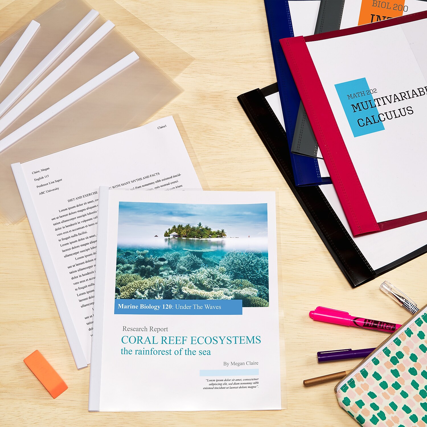 Avery Sliding Bar Report Covers 20 Sheet Cap. 50/BX CL/White Bar 47710