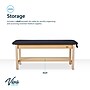 Aristo Wood H-Brace Physician Exam Table with Shelf, 2 Drawer Cabinet, Paper Cutter, Holder, 500lbs. Capacity, Black~#|#~32E86274-9E0B-499C-AEFA33E1CB2546DE_sc7