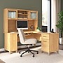Bush Home Somerset 60" W L Shaped Computer Desk with Hutch, Maple Cross (SET002MC)~#|#~32EEBA91-0C3E-4EE6-9869F4B88B1455C5_sc7