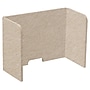 Versare SoundSorb Foldable Fabric Freestanding Privacy Panel, 18"H x 24"W, Beige (DS7826123-1)~#|#~32F051A1-8600-4F8D-BF1B46EA637A97CB_sc7