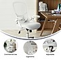 Flash Furniture Porter Ergonomic Mesh Swivel Executive Chair, White (HL00161WHWH)~#|#~32F1173F-EE7B-46EC-8541D3A807865C1F_sc7