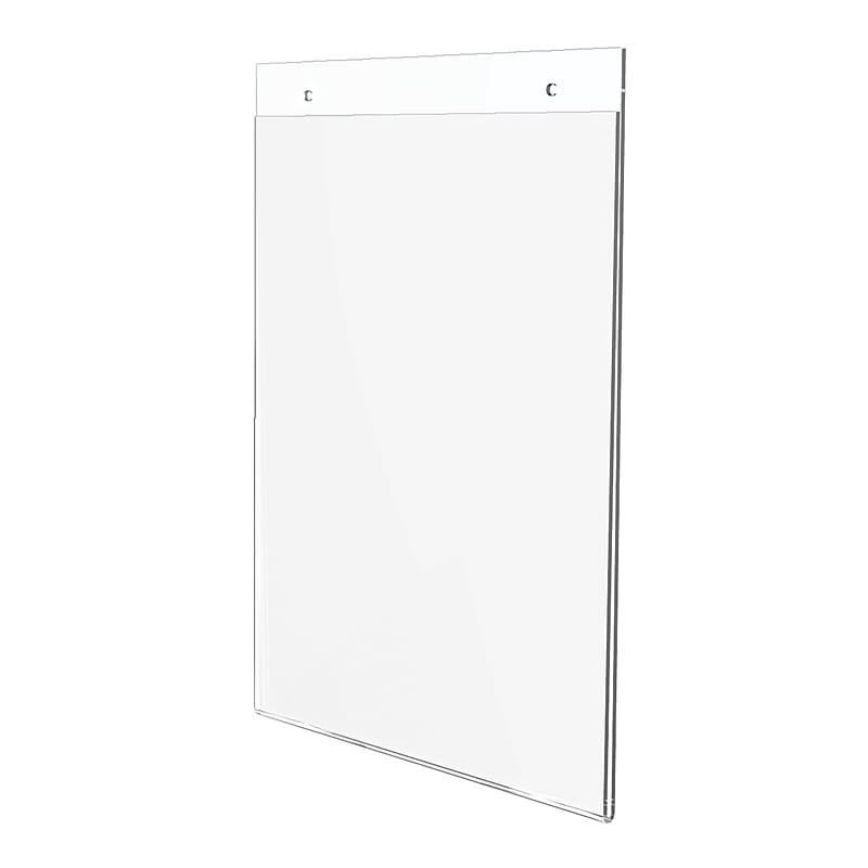 Deflect-O Image Document Holder, 8.5" x 11", Vertical, Wall Mounted, Clear Plastic (DEF68201) image 1