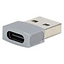 Amaze USB-C to USB-A Adapter, Silver, 2/Pack (AMZUSBCA2P)~#|#~32F8D5B7-BE34-4ED2-BD1325D361DB3445_sc7