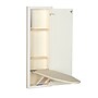 Household Essentials In‑Wall Recessed Ironing Board Cabinet with Storage Shelves, White (HH18100-1)~#|#~32FAD31B-E624-4CB3-A37B3D988AD7E380_sc7