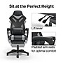 Staples Emerge Vomax Bonded Leather Ergonomic Gaming Chair, Black/Gray (61364)~#|#~32FDCC39-03AF-4A66-8DBA6977124A36CF_sc7