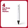 TRU RED™ Tank Dry Erase Markers, Chisel Tip, Black, 4/Pack (TR54559)~#|#~32FF378F-B391-4403-B9E3494ECD24CFE6_sc7