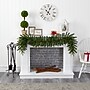 Nearly Natural 6-ft Green Pine Artificial Christmas Garland with 35 Clear LED Lights (W1109)~#|#~33069100-4FAA-4FC6-B314B284E8536A69_sc7