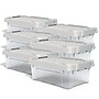 Staples 12 Quart Storage Container with Latch Lid, Plastic, Clear, 6/Carton (TR58304CT)~#|#~330782F9-01E3-4ACD-81716C2102C35D39_sc7