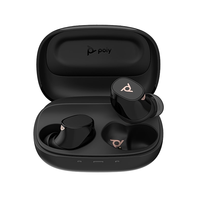 Poly Voyager Free 20 Wireless Noise Canceling Bluetooth Stereo Earbuds, UC Certified (946C3AA#ABA) image 1
