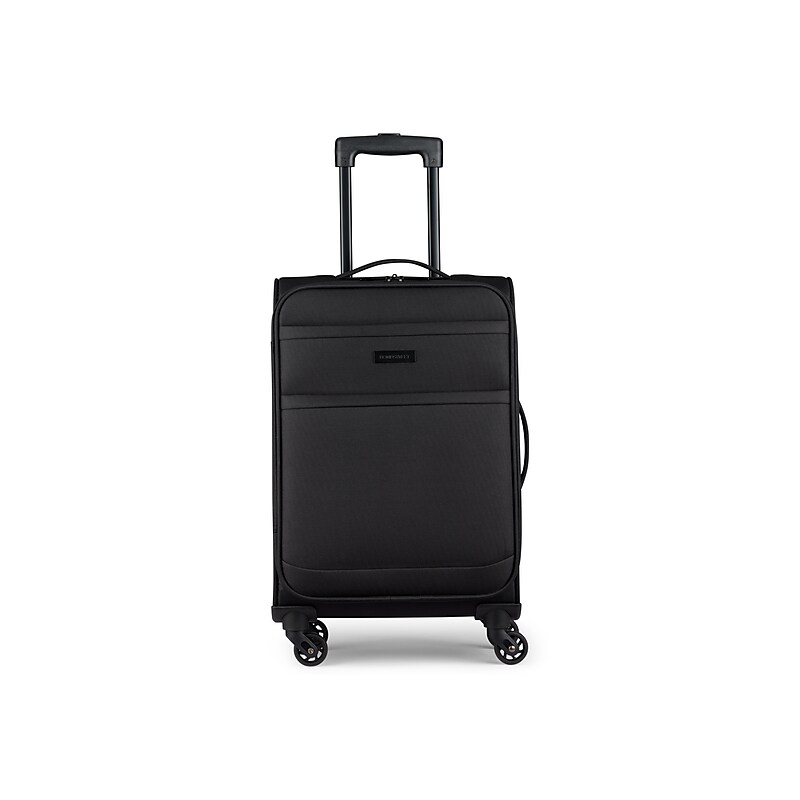 Bond Street Panoramic 21.5" Carry-On Suitcase, 4-Wheeled Spinner, Black (HLG7220BS-BLACK) image 1