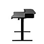 Huanuo 55"W Electric Rectangular Adjustable Standing Desk with Riser and Drawers, Black (HNESD101B)~#|#~3310284C-96DD-42BE-A990319C91098D0D_sc7
