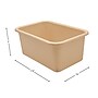 Teacher Created Resources Small Plastic Storage Bin, 11.38" x 7.75" x 5", Light Brown, 6/Bundle (TCR20982-6)~#|#~33105D93-8259-4B39-99869C3659AE7BBC_sc7