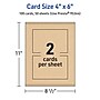 Avery Matte General Use Blank Cards, Kraft Brown, 100/Box (95344)~#|#~3316D135-A4F5-4CAD-8B3BA91C35446142_sc7