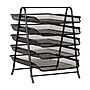 Mind Reader 5-Tier Stackable Paper Desk Tray Organizer, Metal, Black (5TPAPER-BLK)~#|#~331BFA16-CDAC-47D5-BCF7A2E3C25B25AE_sc7