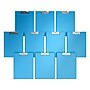 Davis Group Premium Polypropylene Clipboard, Letter Size, Turquoise Blue, 10/Pack (4511-52-10)~#|#~3321062D-CAAE-470E-83E00DB1EB2CEF78_sc7