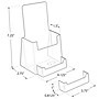 Azar Brochure Holder, Floor-Standing, Front Loading, Clear, Acrylic, 50/Pack (252922-50PK)~#|#~332456F8-DBFA-469E-B37E2C495C7FC42D_sc7