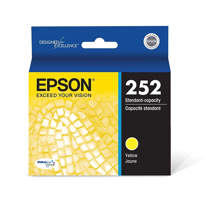 Epson T252 Yellow Standard Yield Ink Cartridge   (EPST252420S) image 1