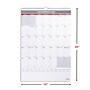 2026 Staples 15" x 22" Monthly Wall Calendar, Red/White/Gray (ST53925-26)~#|#~332782A4-9B0C-4654-B13C0647A4FFC1E7_sc7