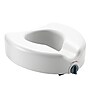 Medline Economy Locking Raised Toilet Seat, 5" H, 400 lb. Capacity, White (G4-501RX1)~#|#~332B8089-EEC2-4432-A16732051C96B6BD_sc7