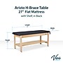 Aristo Wood H-Brace Physician Exam Table with Shelf, 2 Drawer Cabinet, Paper Cutter, Holder, 500lbs. Capacity, Black~#|#~33300D12-16DB-4D4C-A7A022179D5EF0EB_sc7