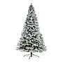Nearly Natural 10-ft Flocked Vermont Mixed Pine Artificial Christmas Tree with 800 LED Lights and 2200 Bendable Branches (T3387)~#|#~3335BA3E-433B-4D73-8E946BA4C1E48C50_sc7