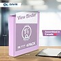 Davis Group Standard View 1.5" 3-Ring Binders, Assorted Pastel Colors, 4/Pack (7412-88-04)~#|#~3339F5F2-B31F-423C-AF6AE739EBC6B9E4_sc7