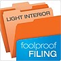 Pendaflex Recycled File Folder, 1/3-Cut Tab, Assorted, Letter Size, Orange, 100/Box (4210 1/3 ORA)~#|#~333A240E-AE9D-41D7-80077CAC679B4785_sc7