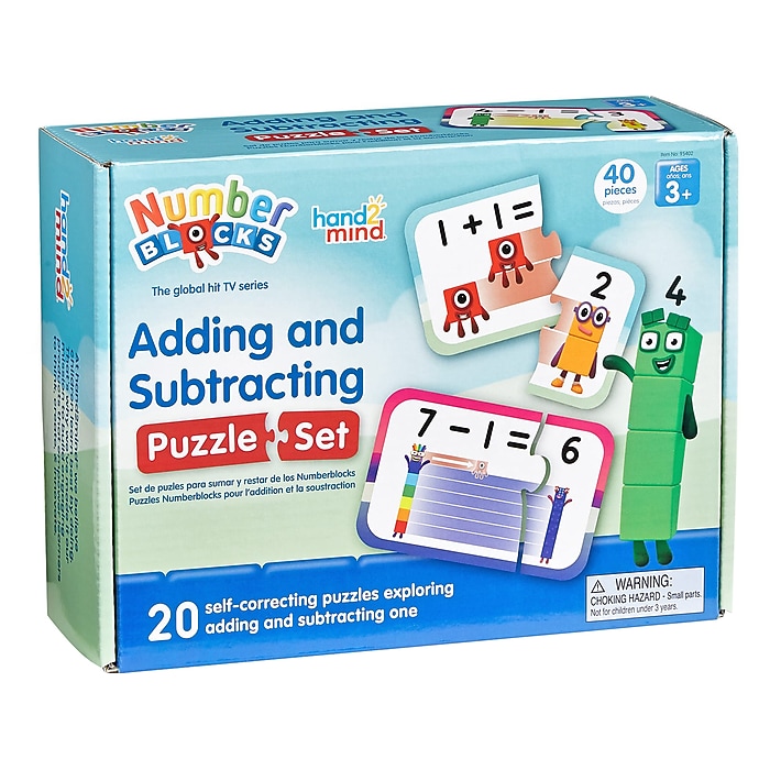 hand2mind Numberblocks Adding and Subtracting Puzzle Set (95402