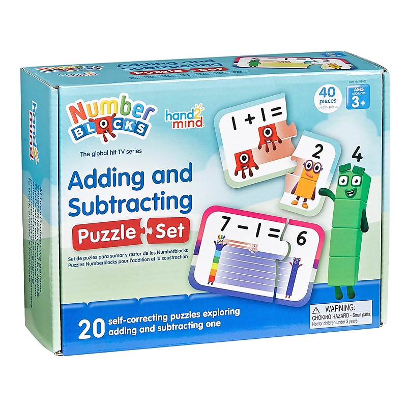 hand2mind Numberblocks Adding and Subtracting Puzzle Set (95402) image 1