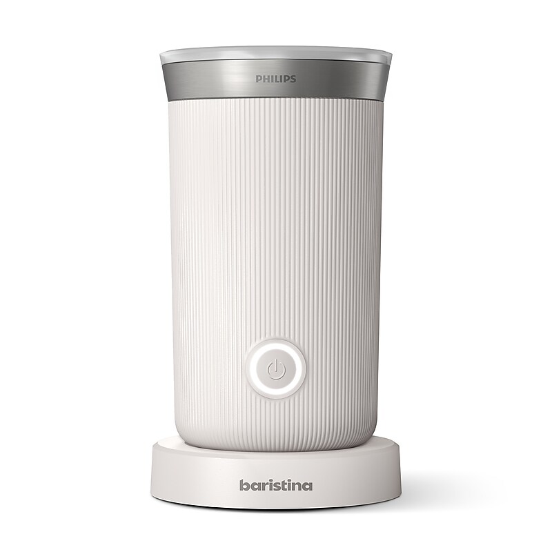 Philips Baristina Milk Frother, Milky White (BAR31100) image 1