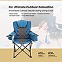 Arrowhead Outdoor Quad 6-Can Armrest Outdoor Chair, Ocean Blue (TSRTKKS0273U)~#|#~334448EA-B221-4590-BA00C48789ECC801_sc7